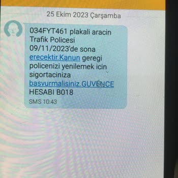 Güvence Hesabı Üzerime Olmayan Aracın Trafik Poliçesi Güvencehsb