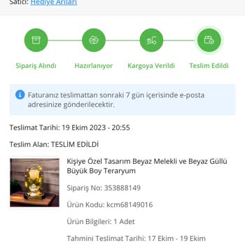 ÇiçekSepeti Çiçek Sepetinden Aldığım Kargom Kayıp