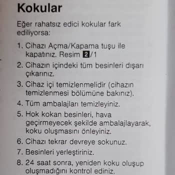 Siemens Buzdolabının Koku Problemi, Gizli Karbon Filtre!