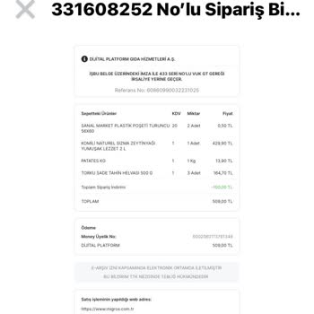 Migros Sanal Market Müşteri Memnuniyetsizliği