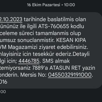Atasun Sattığı Ürünün Arkasında Durmuyor.