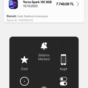 Vodafone Online Cihaz İptal İdare