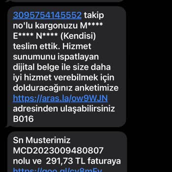 Aras Kargo Aynı Ürüne Farklı Fiyat Verdim