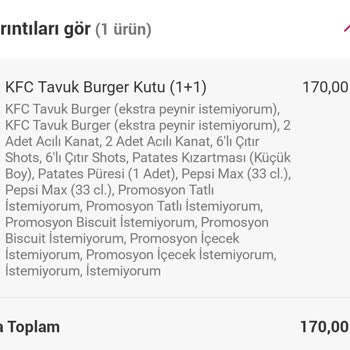 KFC Kasımpaşa Sipariş Eksikliği Skandalı