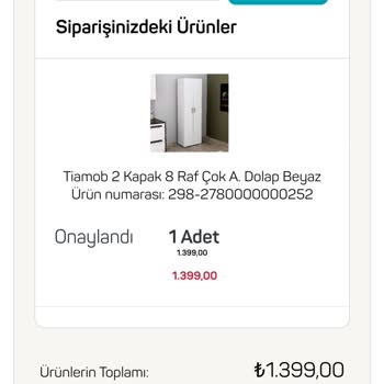 A101 Den Satın Alınan Ürünün Gönderilmemesi