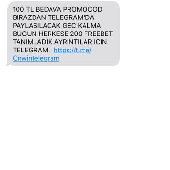 Onwin Sitesinden Sürekli Gelen Rahatsız Edici SMS