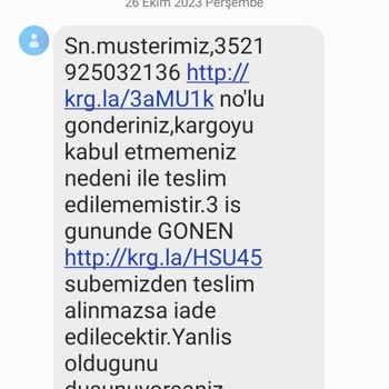 Aras Kargo Verdim Adrese Gelmemesi