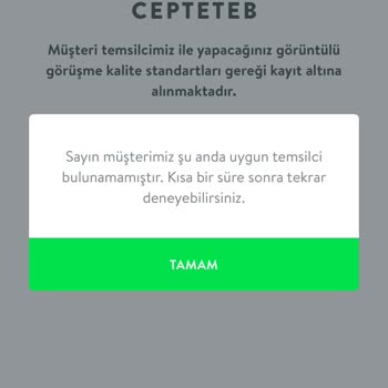 TEB Müşteri Temsilcisine Bağlanamamak