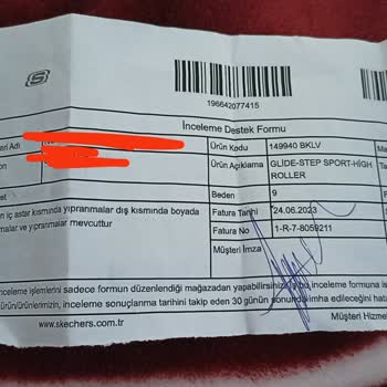 Skechers Mağazasından Aldığım Ayakkabıda Yaşadığım Sorunlar