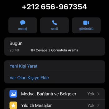 WhatsApp Yabancı Numara Arama
