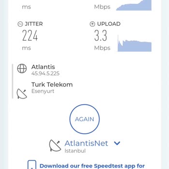 AtlantisNet İnternet Hız Sıkıntısı