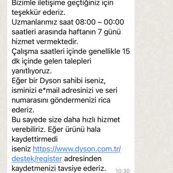 Dyson Yedek Parça Temini