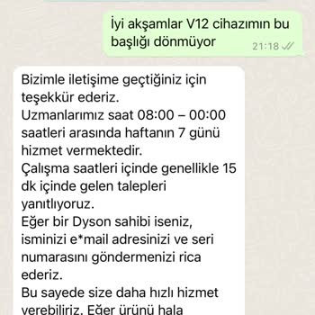 Dyson Yedek Parça Temini