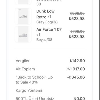 Lobbeco Ayakkabı Gönderimini Yapmaması