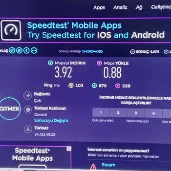TÜRKSAT Kablo Net İnternet Hızının Kötü Olması