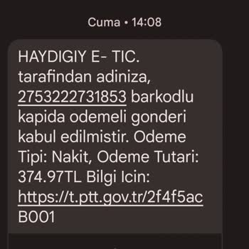 PTT Kargo Kargonun Teslim Edilmemesi