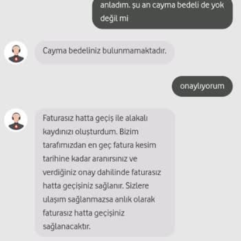Vodafone Faturasız Hat Geçişi