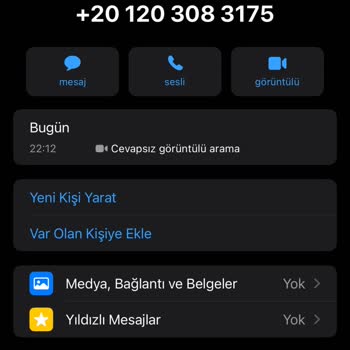WhatsApp Yabancı Numaradan Görüntülü Arama