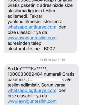 Gratis İndiriminden Alınan Ürünlerin Teslim Edilmemesi