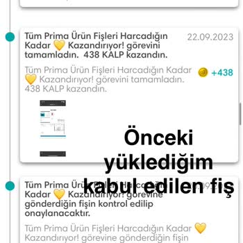 Prima Uygulaması Fiş Kabul Etmiyor