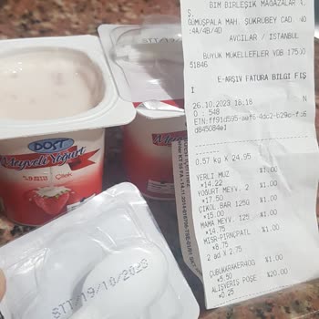 Dost Süt Dikkat! BİM Marketten Aldığım Meyveli Yoğurtlar Geçmiş Tarihli