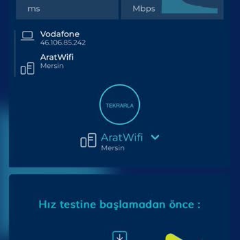 Vodafone Düşürülmüş İnternet Hızı