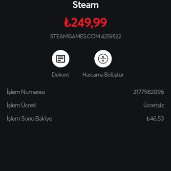 Steam Alışverişim İade Yok Ürün Yok