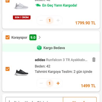 Trendyol Reklam Ve Sepete Farklı Fiyatlar Veriyorlar