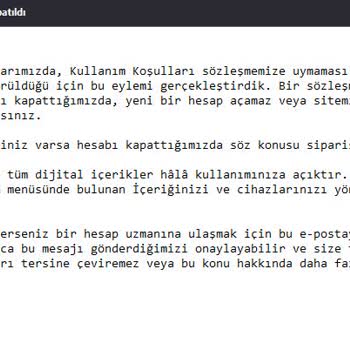 Amazon Hesabım Kapandı, Siparişim İptal Edildi, Ödeme İade Edilmedi