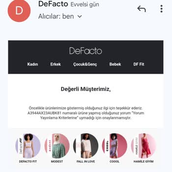 DeFacto Ürün Fiyatındaki Tutarsızlık