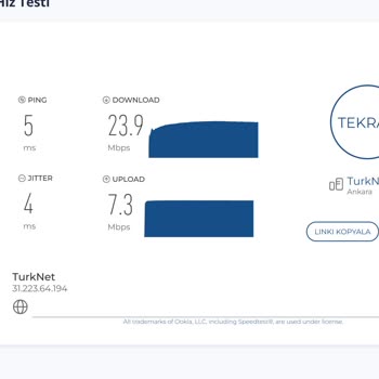 TurkNet Kopma Ve Hız Düşüklüğü Hat Safhada