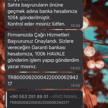İş Bulma Vaadiyle Dolandırıcılık Cal Center Home Office İş Başvurusu