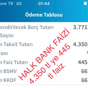 Halkbank Banka Taksit Faizi