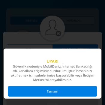 Denizbank Acil Destek GEREK-MOBİL Bankacılık Bloke Sorunu