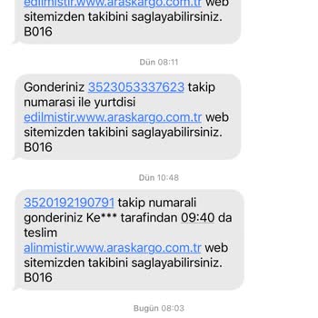 Aras Kargo Gönderiniz Yurt Dışı Edilmiştir Diye Mesaj Atıyor