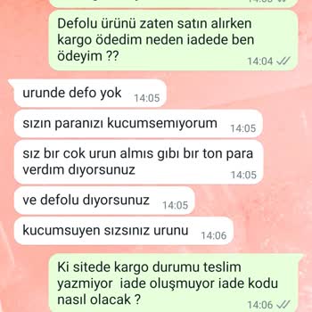 Suffemoda Suffe Moda Çalışanının İade Oluşturmaması Ve