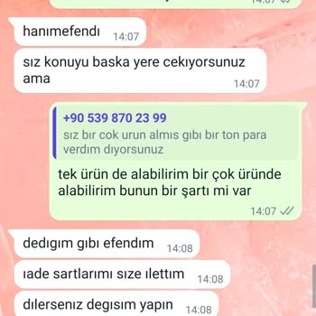 Suffemoda Suffe Moda Çalışanının İade Oluşturmaması Ve