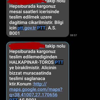 PTT Kargo Her Zamanki Gibi Yalan Söyleyerek Kargoyu Şubeye Bırakıyor