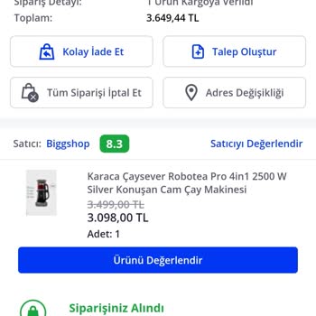 Pazarama Aldığım Ürün Teslim Edilmedi. Para İadem Olmadı.