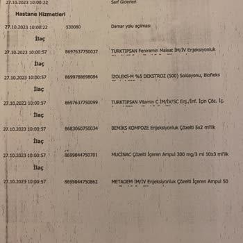 Ersoy Hastanesi Özel Sağlık Sigortam Olmasına Rağmen Serum İçin Ücret Aldılar