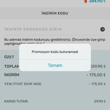 Watsons Olmayan Promosyon Kodu