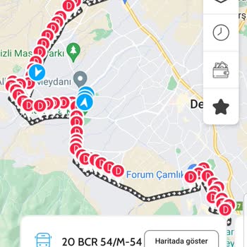 Denizli Belediyesi Otobüslerinin Düzensiz Güzergah Ce Saatleri