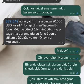 Sirus Capital Yatırım Şirketi Hakkında Şikayet