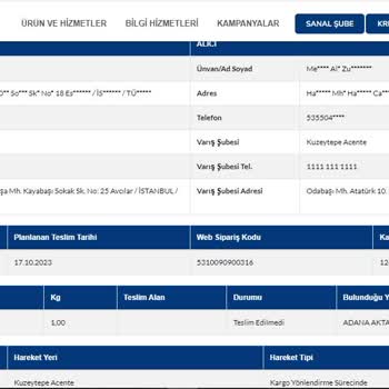 Sürat Kargo'dan Gönderimin Bir Türlü Bana Gelememesi