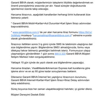 Garanti BBVA Yapmadığım Şüpheli Harcamaları Bana Ödetiyor.