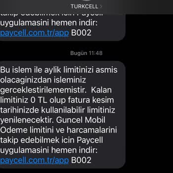 Turkcell Mobil Ödeme Sorunu