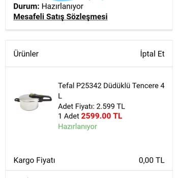 A101 İnternet Sitesinden Alınan Ürünü Göndermedi...