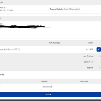 Satın Aldığım Ürünün Kodu Yok - Hanxgame
