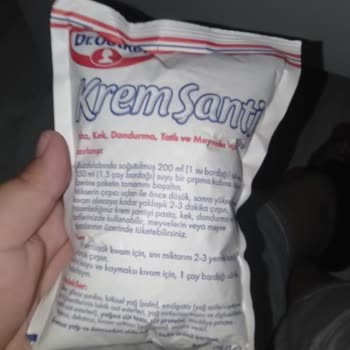 Dr. Oetker Marka Krem Şanti Şişmiş