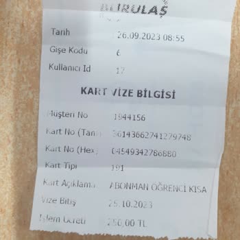 BURULAŞ Yanlış Bakiye Yükleme İadesi